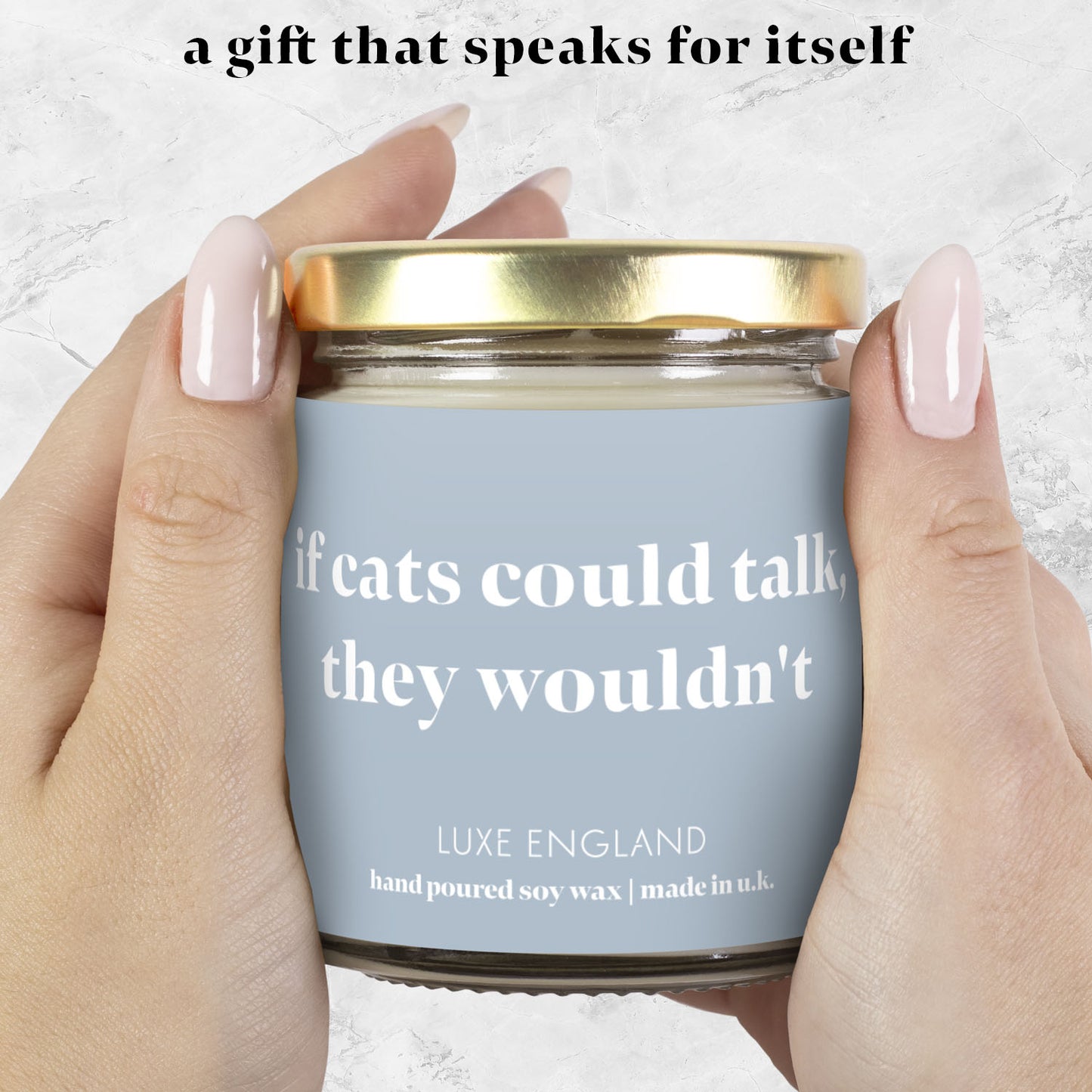 Message Candle (if cats could talk, they wouldn't)