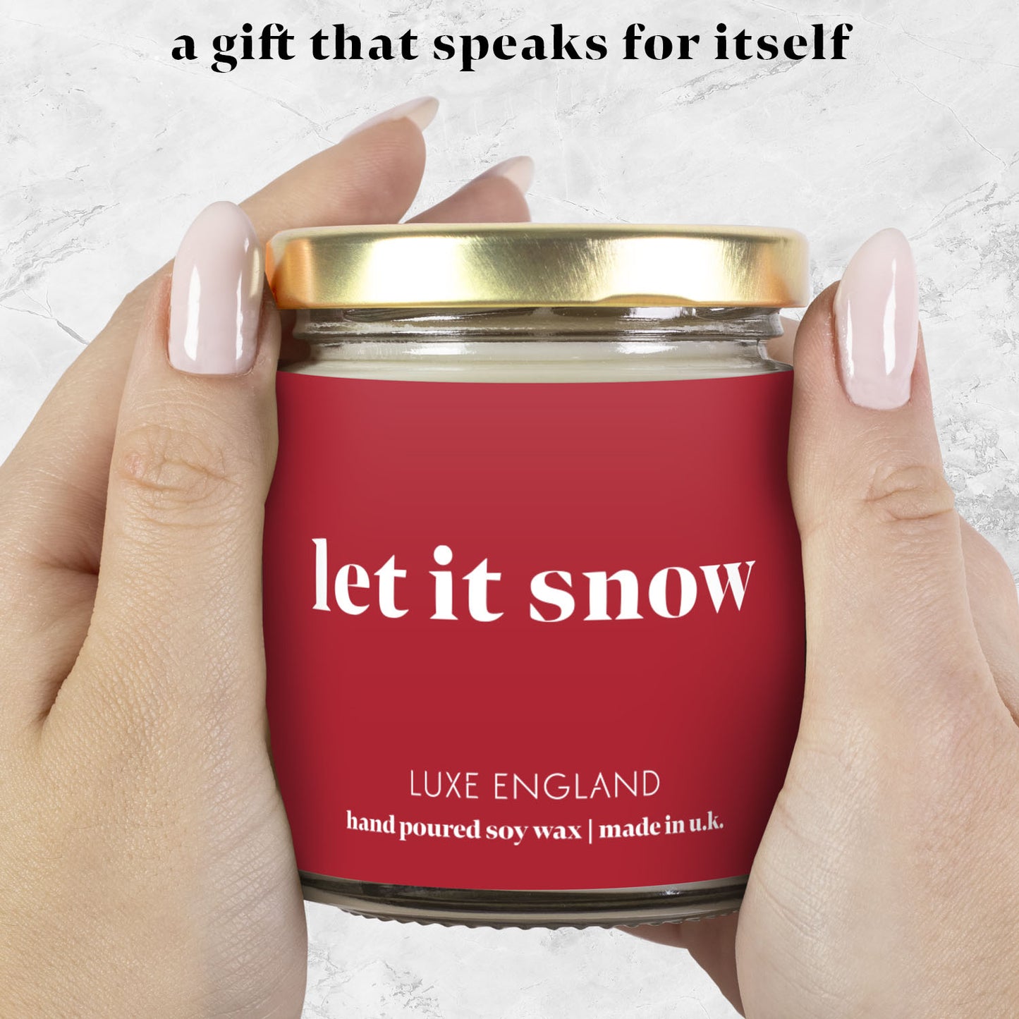 Message Candle (let it snow)
